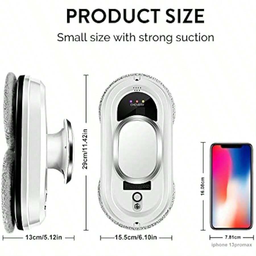 CHOVERY CL.1 Robot Glass Cleaner Remote Control Deep Cleaning ...
