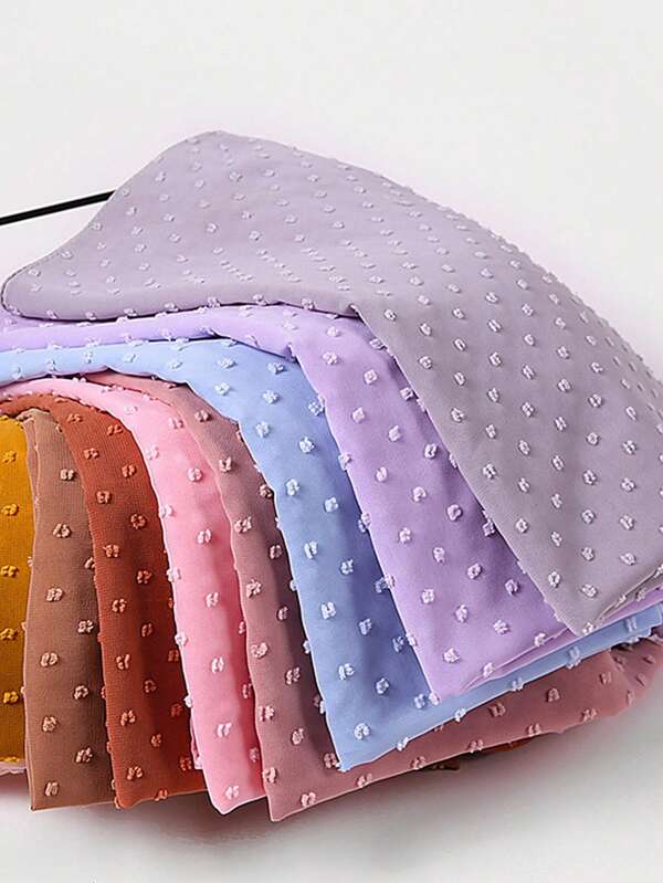 وشاح رأس جديد من الشيفون المنفوش بلون واحد لأصل ماليزي/إندونيسي ، وشاح حجاب شيفون بخرز