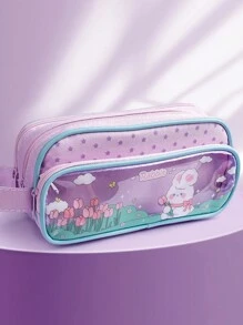 Estuche grande para lápices 2025, caja de papelería, nuevo diseño para niñas y niños, nueva versión de estuche para lápices para estudiantes mujeres, bolsa de lápices de alta calidad para niñas con diseño de conejo - Multicolor - Ver 14