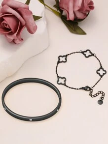 Titanium Steel Bracelet, Mirror Polished, Vacuum Plated, Won't Fade Easily, Zirconia Bracelet, Fashion Classic Style, Suitable For Daily Wear, Weddings, School Formal