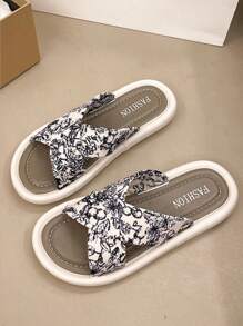 Sandalias de mujer de estilo chino con correa cruzada gruesa de 3,0 cm, tela suave, amigable con la piel, de moda, antideslizante, desgaste, zapatos de playa