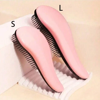 A Anti-Tangling Comb Suitable For Curly, Thick, Straight And Natural Hair - Soft-Toothed Split Comb, With Elastic Teeth And ABS Plastic Handle, Dry And Wet Dual-Purpose, Suitable For Normal Hair Quality, Available In Various Sizes