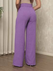 Women Pants - Violet Purple - View 2