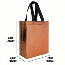 24pcs Reusable Colorful Gift Bags With Handles, Suitable For Birthday, Party, Shopping And Events (Assorted Colors)
