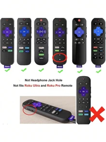1 Pc Silicone Nightlight Remote Control Protective Case, Suitable For TCL ROKU RC280TV Remote, Anti-Drop & Dirt Resistant Cover - Multicolor - View 3