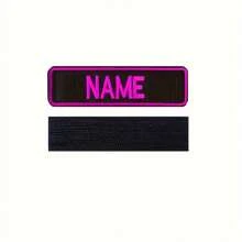 1 Custom Embroidered Dog Name Patch, 3x1 Inch Personalized Pet Vest And Backpack ID Tag, Polyester With Buckle Design For Dogs, Backpack Accessories, Clothing Patches - Multicolor - View 11