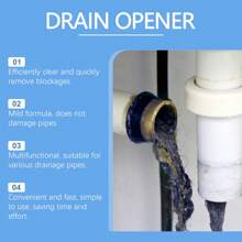 Drain Pipe Cleaning Powder, Dissolving & Unclogging Cleaner For Kitchen And Bathroom Sink, Pipework And Sewage - Powdery - View 5