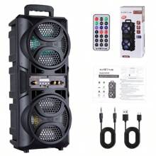 3000W Portable Bluetooth Speaker Sub Woofer Heavy Bass Sound System Party+Remote - Black - View 3