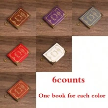 1 Copy/2 Copies/3 Copies/5 Copies/6 Copies/Gift Box Set/Vintage Soft Leather Hardcover Notebook With 200 Pages. It Features A Hollow-Out Design On The Cover, A Satin Ribbon Bookmark, An Anchor Decoration, Metal Edges For Fixation, And Eye-Protecting Paper. It Is Suitable For Office Business, Campus Life, Daily Use And As A Holiday Gift. It's A High-Quality Office Meeting Notebook, Diary, Journal And Record Book.