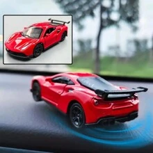 [Dynamic Decoration] Dynamic Drift Car Dashboard Decoration, Iron Material, Uncharged Power Mode, Novelty Model With Physics-Based Movement For Vehicle Interior Accessory, Car Accessories