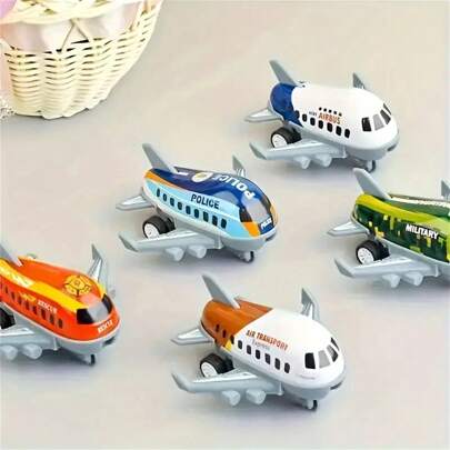 5-10 Pieces Mini Airplane Set, Inertia Power, Battery Free, Perfect Party Gift And Christmas Stocking Filling, Ideal Christmas, Halloween, Thanksgiving, And Easter Gifts (Random Patterns And Styles),Back To School
