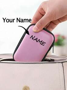 1 Stück individuell anpassbare tragbare Mini Aufbewahrungstasche, Handy Ladekabel Organizer Tasche, Reißverschluss Geldbörse, USB Ladegerät Kopfhörer Organizer, tragbare Festplatte Kopfhörer Tasche USB Ladegerät Kopfhörer Organizer, tragbare Festplatte Kopfhörer Tasche Powerbank Reise Tragbares Ladegerät Ladegerät Tasche Schule Uni Kopfhörer Tasche Kabel Tasche Elektronik Tasche Powerbank Ladegerät - Verschiedenfarbig - Übersicht 4