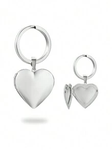 1Pc Personalized Custom Heat Transfer Photo Heart-Shaped Keychain, Which Adopts The Dual Processes Of Heat Transfer Printing And Laser Engraving. The Heart-Shaped Appearance Is Cute, Unique, Fashionable, Simple And Personalized, And There Are Multiple Colors Available For Selection. It Is Suitable For Birthday Gifts, Valentine'S Day, Anniversaries, Mother'S Day And Father'S Day. It Is Very Suitable To Be Given To Parents, Friends And Loved Ones.