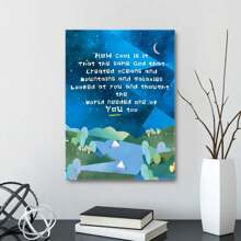 1pc How Cool Is It The Same God Inspirational Bible Verses Canvas Prints Wall Art For Teens Kids Bedroom Nursery Classroom Dorm Wall Decor, Christian Gifts For Kids