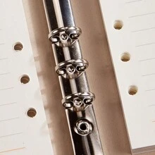 1-Piece Refillable Leather Notebook A5 Loose Leaf Notebook Detachable Three Fold Loose Leaf Hardcover Notebook, Suitable For Business, Travel, Work, And Home Writing, 200 Page Wired Paper Hardcover Executive Notebook With Pen Loop - A5 - 查看 5