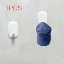 Gancho adhesivo, gancho blanco moderno y sencillo para cocina, baño, oficina, sala de estar, sin daños, adecuado para colgar ropa, utensilios de cocina, artículos de tocador, 1/2/5/10/20 piezas