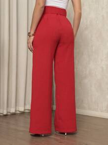 Women Pants - Red - View 2
