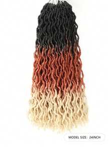 1-6Packs Locs Ombre Crochet Hair, Goddess Locs Faux Locs Roots Dreadlocs Synthetic Braiding Hair Extensions