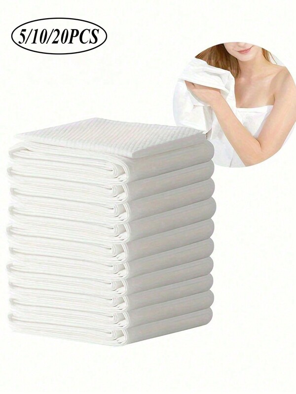 5/10/20pcs Disposable Bath Towels Thickened And Enlarged Travel Individually Wrapped Bath Towel Non Woven Hair Drying Towels Beauty Salon Supplies Compressed Towel Facial Towel Skin Friendly Absorbent And Soft Bath Towel Enlarged Towel For Hotel Carry It For Travel And Business Trips Clean And Hygienic,Women Valentine Gift Birthday Boyfriend Girlfriend Home Bathroom Decor Summer Back To School For Beauty Salon Home Bathroom