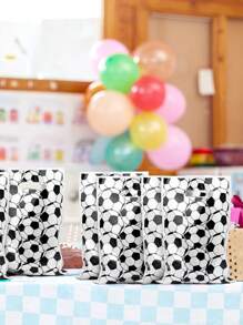 10pcs/30pcs/50pcs Black & White Plaid Football Graphic Print Candy Chocolate Snack Gift Bags, Football Theme Party Decor, Birthday Gift Wrapping Supplies, Birthday Gifts For Men, Valentine Box, Men Gift Box, Gift For Man, Gift Bags Bulk, Blue Gift Bag, Valentines, Valentine Day, Valentines Gifts, For Mother's Day, Bridesmaid Gifts, Graduation Gifts, Birthday Gifts, Wedding Gifts,Birthday,Bride,Wedding