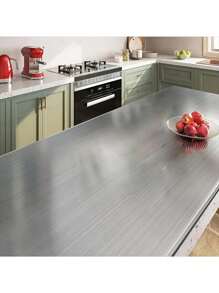 1 卷银色拉丝家具翻新贴纸镜面 PVC 壁纸自粘壁纸波音金色薄膜防水墙贴家居装饰礼物生日毕业房间装饰墙面装饰浴室装饰卧室装饰房间装饰用品客厅装饰房屋装饰家居装饰客厅墙纸 - 多色 - 查看 11