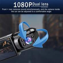 FLYANT Driving Recorder With 1080 High-Definition Front And Rear, 4.4-Inch IPS Screen For Loop Recording, Dual Driving Recorder With 32GB SD Card, Super Night Vision, 24-Hour Parking Monitoring, Supercapacitor, C-Type, Wide Dynamic Range - 高清記錄器-32GB - 查看 8