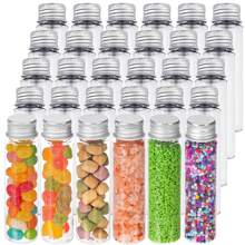 6/10/11 Large Plastic Test Tubes, 110 Ml 151 X 33 Mm, With Screw Cap, Transparent Flat Large Tube, With Lid, Good Seal, Suitable For Food Dispensing Bottles, Bath Salts Travel Dispensing Bottles, Candy Storage, Sensory Bottles, Party Gifts, Science Experiments - Multicolor - View 9
