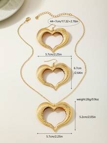 镀金首饰套装、项链和耳环，女士礼物