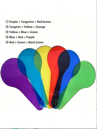 6 件蒙特梭利灯塔绘画板游戏，塑料绘画认知颜色识别，塑料件认知，颜色匹配游戏