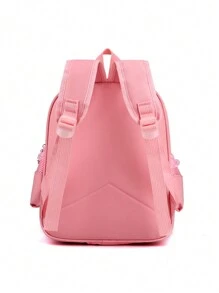 1 pieza Mochila multifuncional de gran capacidad con bordado personalizado, falda estilo vestido lindo, adecuada para niñas, estudiantes de primaria y secundaria, para baile latino, viajes al aire libre, fiestas, uso diario, y como regalo exclusivo de días festivos para familia y amigos