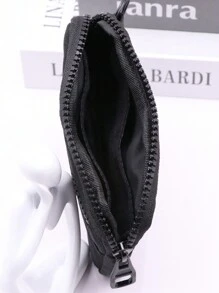 1 个户外多功能包可存放耳机钥匙卡夹休闲风格产品尺寸：14cm * 10cm * 2cm 女士钱包迷你钱包钱包零钱包旅行钱包 - 黑色 - 查看 4