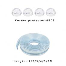 Furniture Corner Protectors And Edge Bumpers, Transparent Clear Covers For Sharp Furniture And Table Edges, Anti-Collision