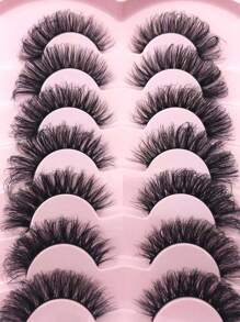 7 pares de pestañas postizas voluminizadas, para mujeres, mamá, esposa, hermana, adolescente, amiga, para fiesta club,pestañas pestans extensiones de pestañas