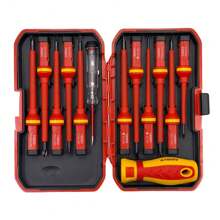Electrical Screwdriver Set, Insulated VDE Screwdriver Set Including Carry Case For Storage, Electricians Screwdrivers. - Multicolor - View 3