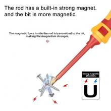 Electrical Screwdriver Set, Insulated VDE Screwdriver Set Including Carry Case For Storage, Electricians Screwdrivers. - Multicolor - View 5