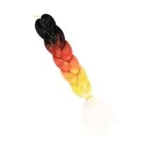 Jumbo Ombre Braiding Hair - Soft, Silky Synthetic Extensions With Glitter Tinsel Highlights (24") - Multicolor - View 9
