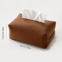 Stylish And Minimalist Leather Tissue Box - Perfect For Home And Commercial Use, Featuring An Elegant Design For Living Rooms, Hotels, And Restaurants. Practical Napkin Storage Pouch To Elevate Your Space Decor Home Bathroom Decor Bathroom Organizer Fall Decor Back To School