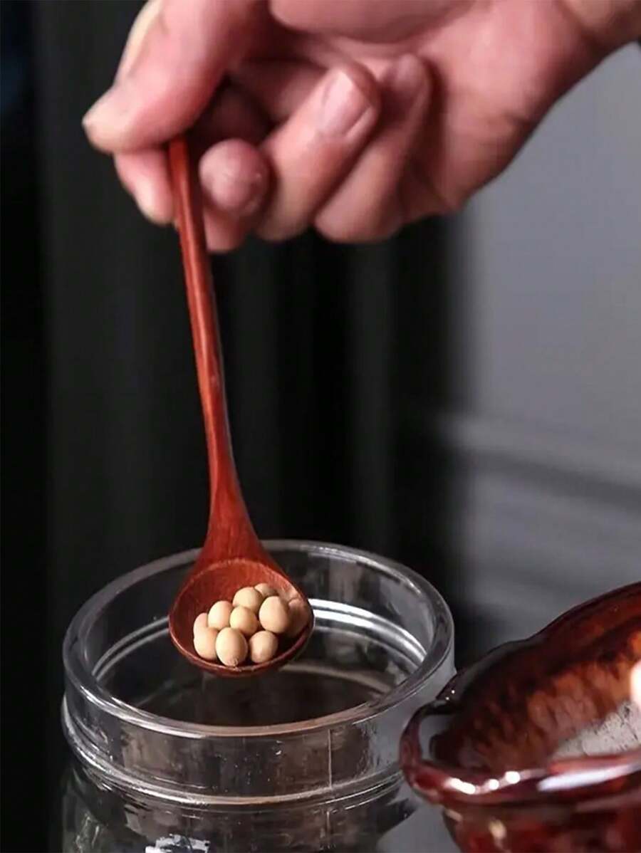 1/2/5/6/10pcs Reusable Wooden Coffee, Honey, Milk And Yogurt Spoon - Creative Mixing And Dessert Spoon, Suitable For Party, Kitchen And Restaurant