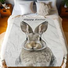 Una pieza de manta de franela personalizada con atmósfera de Pascua, fotografías personalizadas de pareja y familia, fotos de arte personal o fotos y texto personalizados de mascotas, el regalo perfecto para el Día del Padre, el Día de la Madre o los entusiastas de las mascotas