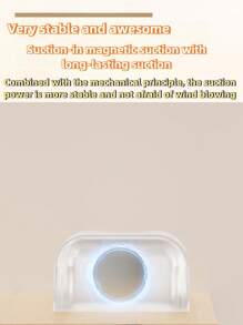 1pc Innovative Doorstop - Transparent Silicone Strap With Metal Base, Quiet PU Material, Suitable For Home Use - Multicolor - View 7