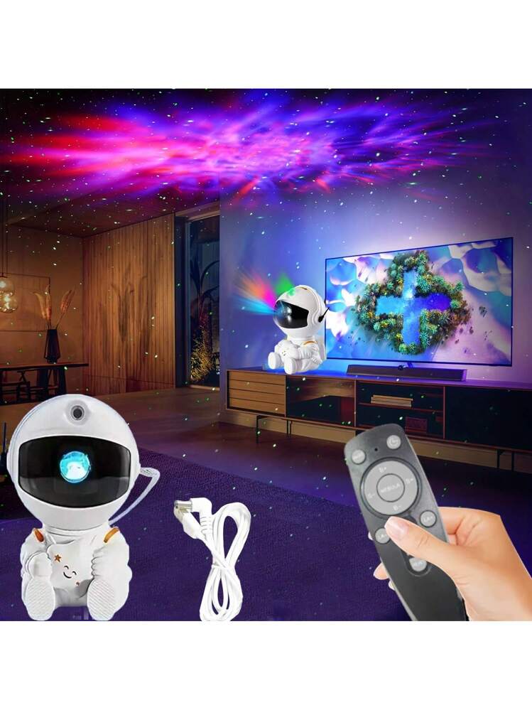 1個 宇宙飛行士 星空プロジェクター、USB給電 雰囲気ライティング LED