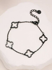 Titanium Steel Bracelet, Mirror Polished, Vacuum Plated, Won't Fade Easily, Zirconia Bracelet, Fashion Classic Style, Suitable For Daily Wear, Weddings, School Formal
