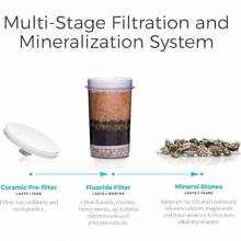 Santevia Gravity Water System Water Dispenser | Alkaline Water Filter | Home Water Filter | Alkaline Water Filter | Filtered Water Dispenser | Water Dispenser Countertop | Chlorine And Fluoride Filter - 檯面模型 - 查看 3