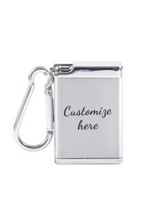 Customized Personalized Pull-Up Ashtray, Key Chain Cigarette Extinguisher, Compact & Portable, Mini Metal Ashtray Box, Suitable For Outdoor Traveling