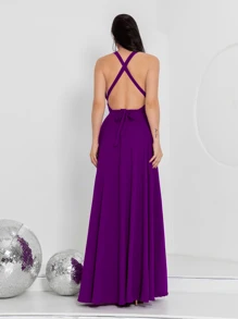 Bridesmaid Dresses - 酒紅色 - 查看 2