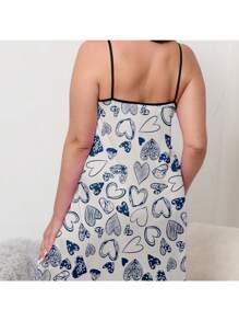 Ropa de uso doméstico de gran tamaño para mujer con tirantes. Ropa de verano delgada de gran tamaño para usar dentro y fuera de casa. - Blanco - Ver 5