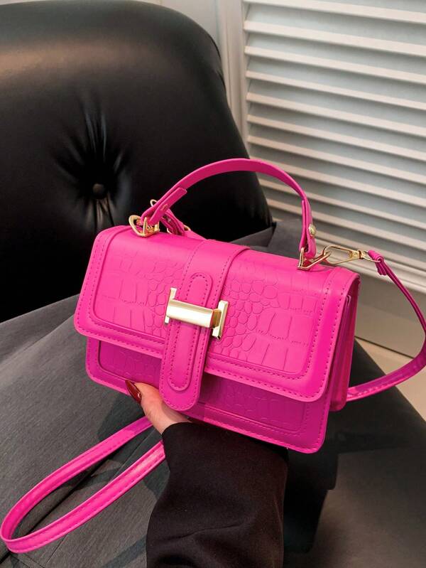 Small Handbag For Women New Stone Texture Fashion Crossbody Bag Retro Tote Purse, Spring/Summer