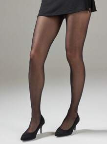 1 双女式超薄紧身裤 15 丹尼尔 - 黑色 - 查看 14