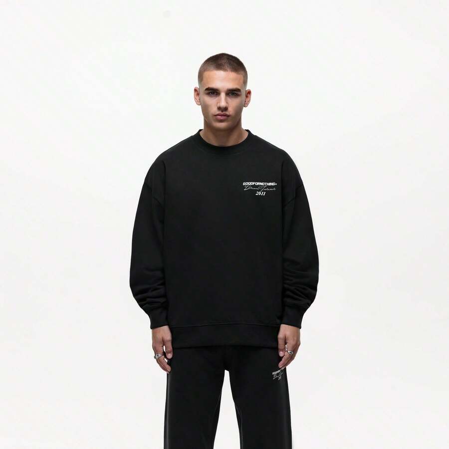 Good for Nothing Men's Warm Lightweight Durable Commuting Outing Training Black MSS-149GFN1FORBC - Black - View 1