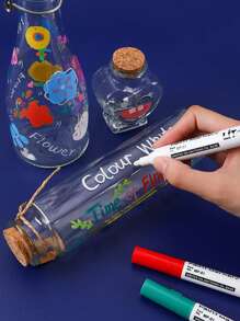 Set de 12 rotuladores nuevos, marcadores de pintura permanente de bajo olor para neumáticos, globos, manualidades DIY, reparación de cerámica, dibujo, escritura, uso en oficina y como regalo, de uso diario aplicable - Multicolor - Ver 4